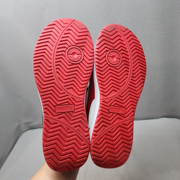 Puma Safety Frontcourt Low Composite Toe Black White‎ Red Size 9 - Picture 6 of 8